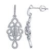 Image 1 : 0.33 CTW Diamond Earrings 14K White Gold - REF-30H7M