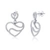 Image 1 : 1.12 CTW Diamond Earrings 14K White Gold - REF-79K3W
