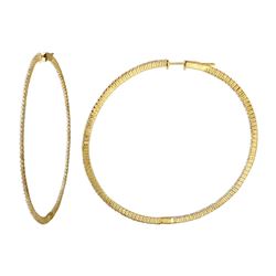 1.7 CTW Diamond Earrings 14K Yellow Gold - REF-140N2Y