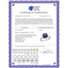 Image 2 : Natural 3.94 ctw Amethyst & Diamond Engagement Ring 14K White Gold - REF-38N3G