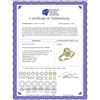 Image 2 : Natural 1.08 ctw Peridot & Diamond Engagement Ring 14K Yellow Gold - REF-31K3R