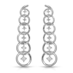 0.31 CTW Diamond Earrings 14K White Gold - REF-47N6Y