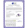 Image 2 : Natural 0.99 ctw amethyst & Diamond Engagement Ring 14K White Gold - REF-52R2Z