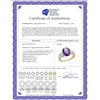Image 2 : Natural 2.75 ctw amethyst & Diamond Engagement Ring 14K Yellow Gold - REF-58N4G