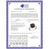 Image 2 : Natural 5.96 ctw Garnet & Diamond Engagement Ring 10K White Gold - REF-39M7H