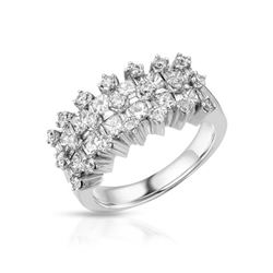 1.96 CTW Diamond Ring 18K White Gold - REF-224W3H