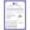 Image 2 : Natural 3.94 ctw Peridot & Diamond Engagement Ring 10K White Gold - REF-30K9R