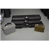 Image 1 : Lot of Five Items : Three Foam Lined Black Plastic Gun Cases [ one long & two short ] - One Cabella'