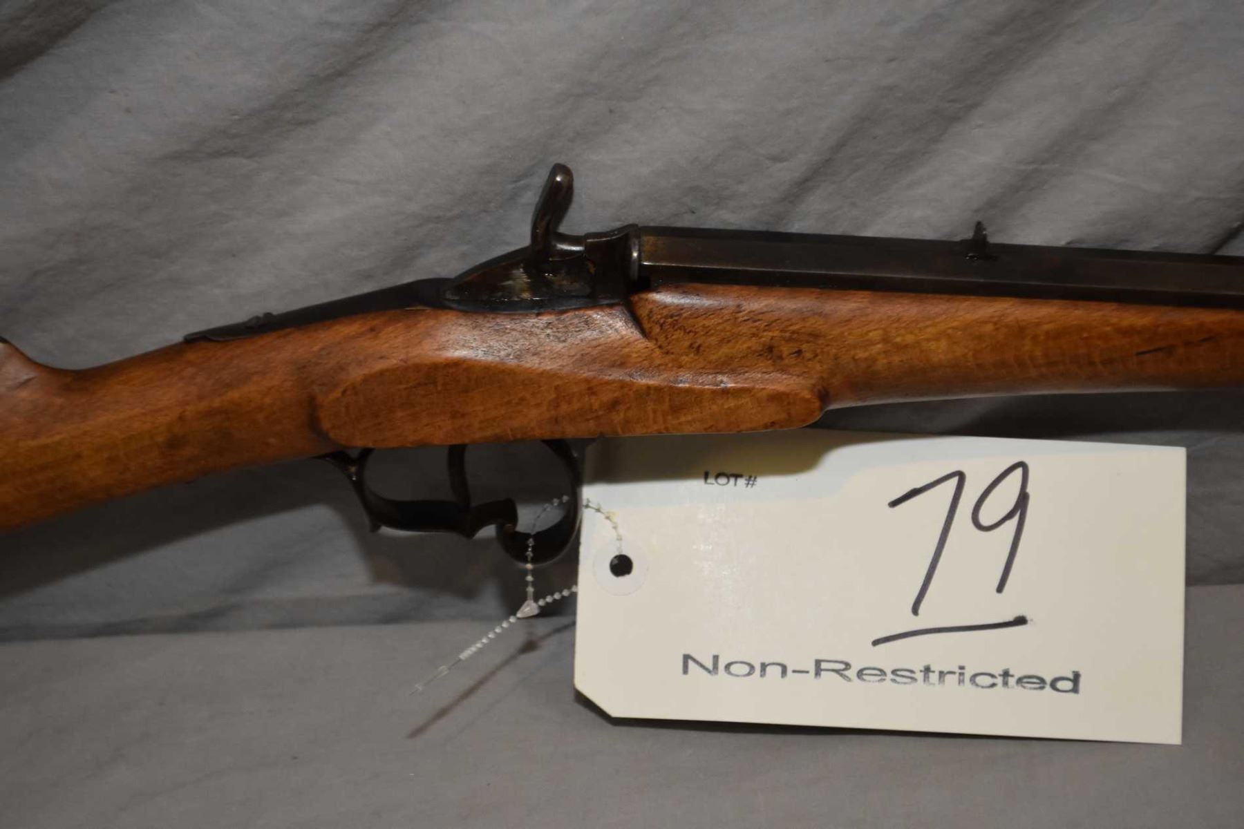 Flobert ( Belgium) Model Rolling Block .22 Cal Single Shot Rifle w/ 22 ...