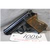 Image 2 : Prohib 12 - 6 Walther Model PPK .9 MM Browning Short Cal 6 Shot Semi Auto Pistol w/ 83 mm bbl [ blue