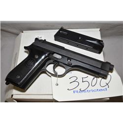 RESTRICTED Beretti 92 S , 9mm semi-automatic pistol w/ 124mm bbl. [blued finish, used Israeli police