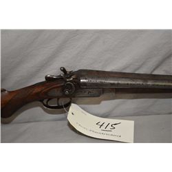 Barker Arms Co. Model Side By Side Hammer .16 Ga Break Action Shotgun w/ 30" bbls [ traces of fading