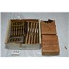 Image 1 : Selection of vintage military ammunition on stripper clips including two full 1 18 count boxes of 7.