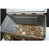 Image 2 : Metal ammunition box containing full and partial boxes, stripper clips and loose rounds of 9mm Luger