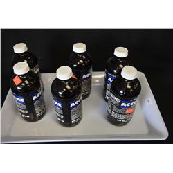 Six 500 ml bottles of Accubore gun cleaner