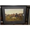 Image 1 : Framed battle scene print