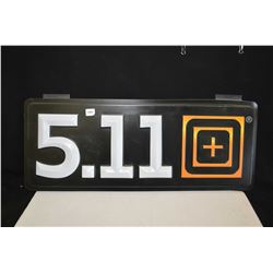 Plastic 5.11 Tactical retail sign