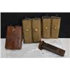 Image 2 : Three pairs of vintage 1911 mags in double pouches etc.