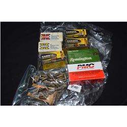 Four 50 count boxes of .25 automatic including two Winchester brand, both full, PMC full box, Reming