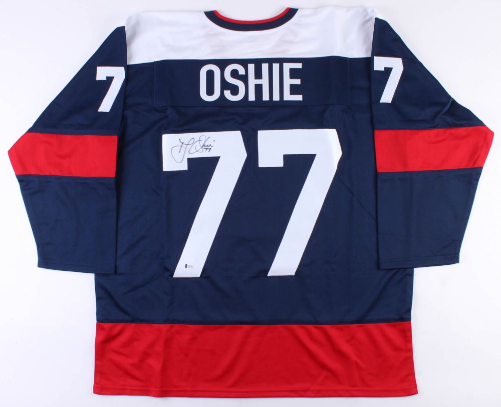 tj oshie signed jersey