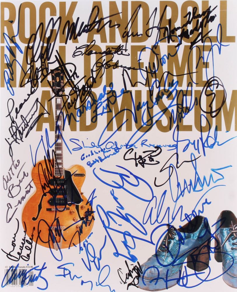 Rock Roll Hall of Fame 11x13.5 Photo Signed by (35) with Billy joel ...