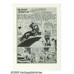 Alex Toth - The Unseen #5 Splash Page 1 Original 