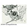 Image 1 : Rick Griffin - Flying Eyeball Sketch Original Art