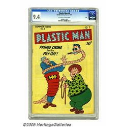 Plastic Man #8 Ohio pedigree (Quality, 1947) CGC 