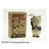 Image 1 : Porky Pig Toy with Umbrella and Box (Marx, 1939).