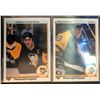 Image 1 : 1990-91 Upper Deck X 2 Mario Lemieux Card #144 and