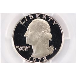 1978-S WASHINGTON QUARTER PCGS PR69 DCAM