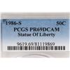 Image 3 : 1986-S STATUE OF LIBERTY HALF DOLLAR PCGS PR69DCAM