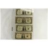 Image 1 : 4 ASSORTED 1935'S $1 SILVER CERTIFICATES BLUE