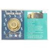 Image 2 : 1 1/2" 24KT GOLD OVERLAY MEDALLION SAFCO FIELD