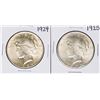 Image 1 : Lot of 1924-1925 $1 Peace Silver Dollar Coins