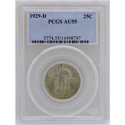 1929-D Standing Liberty Quarter Coin PCGS AU55