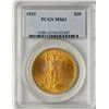 Image 1 : 1925 $20 St. Gaudens Double Eagle Gold Coin PCGS MS63