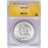 Image 1 : 1897-S $1 Morgan Silver Dollar Coin ANACS MS61