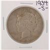 Image 1 : 1934-S $1 Peace Silver Dollar Coin