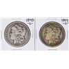 Image 1 : Lot of 1898-S & 1899-S $1 Morgan Silver Dollar Coins