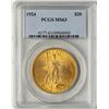 Image 1 : 1924 $20 St. Gaudens Double Eagle Gold Coin PCGS MS63