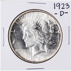 1923-D $1 Peace Silver Dollar Coin