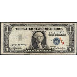 1935A $1 Experimental "R" Note Silver Certificate