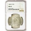 Image 1 : 1884-O $1 Morgan Silver Dollar Coin NGC MS63