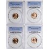 Image 1 : Lot of 1938, 1948, 1952, 1965 Lincoln Wheat Cent Coins PCGS MS65RD