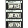 Image 1 : Lot of (3) Consecutive 1957A $1 Silver Certificate Notes PMG Superb Gem Unc. 68E