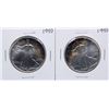 Image 1 : Lot of (2) 1990 $1 American Silver Eagle Coins