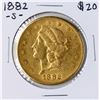 Image 1 : 1882-S $20 Liberty Head Double Eagle Gold Coin