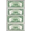 Image 2 : Lot of (4) 1928E $5 Legal Tender Notes