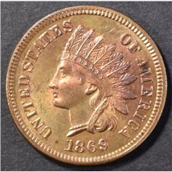 1869 INDIAN CENT, CH BU
